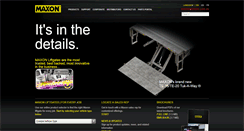 Desktop Screenshot of maxonlift.com